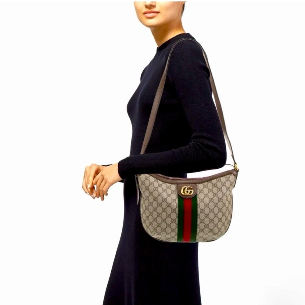 Authentic Gucci Ophida beige shoulder bag